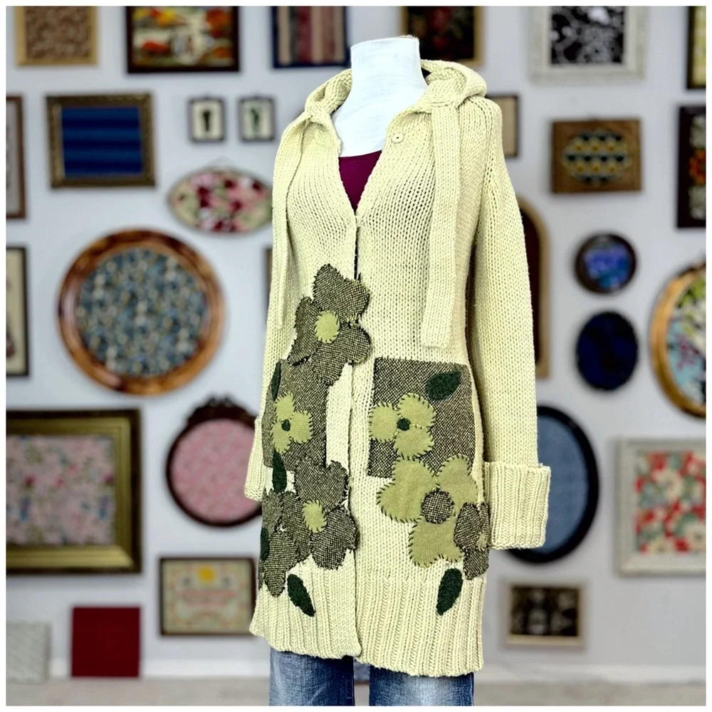 2004 Antho “Turning Leaves Sweater Coat” by Field Flower - Picture 1 of 15